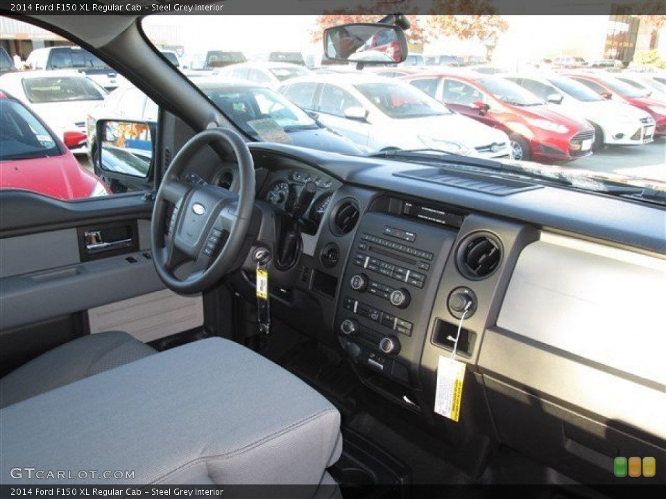 Steel Grey Interior Dashboard for the 2014 Ford F150 XL Regular Cab #89035860