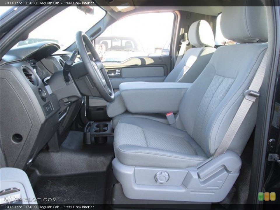 Steel Grey Interior Photo for the 2014 Ford F150 XL Regular Cab #89035926