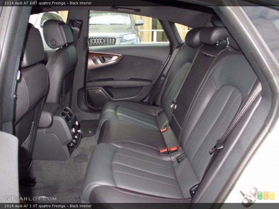 Black Interior Rear Seat for the 2014 Audi A7 3.0T quattro Prestige #89037417