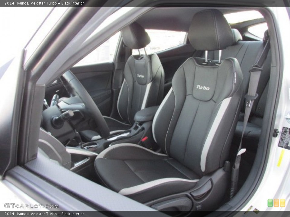 Black Interior Front Seat for the 2014 Hyundai Veloster Turbo #89040147