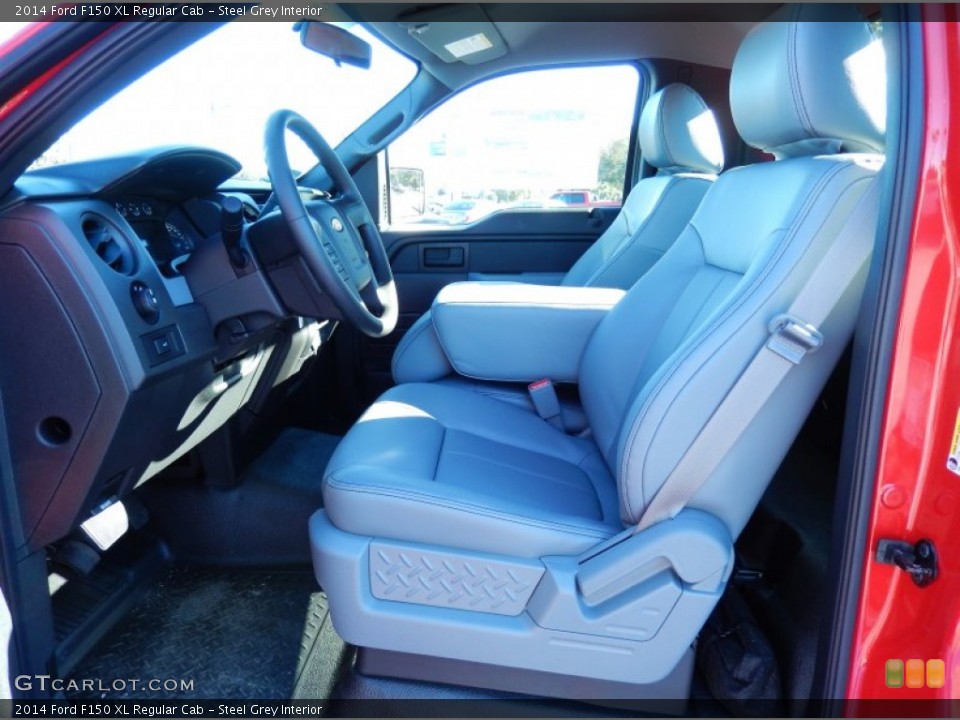 Steel Grey Interior Photo for the 2014 Ford F150 XL Regular Cab #89040195