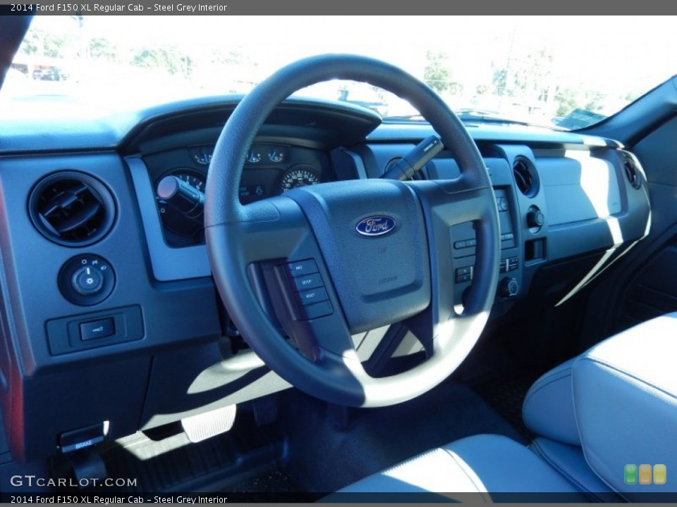 Steel Grey Interior Dashboard for the 2014 Ford F150 XL Regular Cab #89040225
