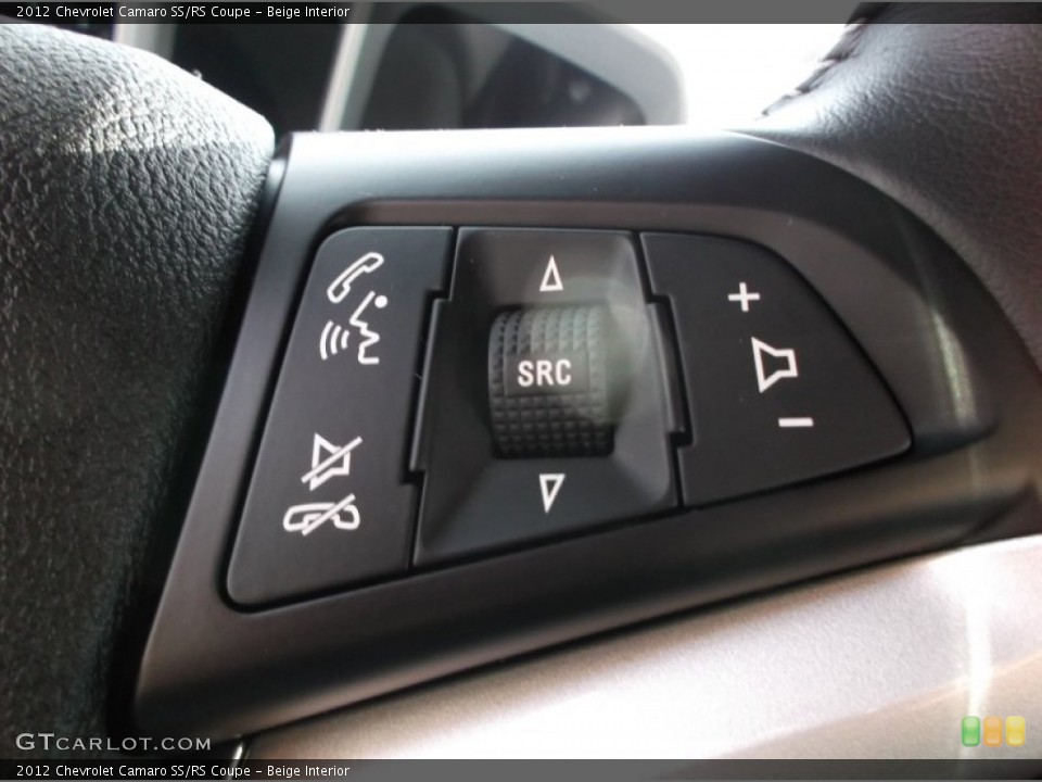 Beige Interior Controls for the 2012 Chevrolet Camaro SS/RS Coupe #89043891
