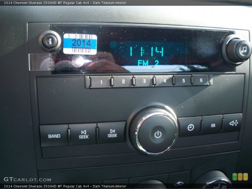 Dark Titanium Interior Audio System for the 2014 Chevrolet Silverado 3500HD WT Regular Cab 4x4 #89045499