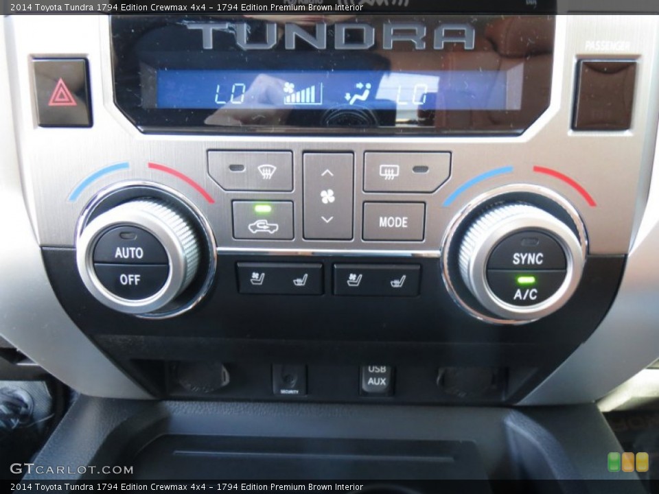 1794 Edition Premium Brown Interior Controls for the 2014 Toyota Tundra 1794 Edition Crewmax 4x4 #89049654