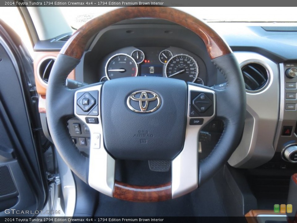 1794 Edition Premium Brown Interior Steering Wheel for the 2014 Toyota Tundra 1794 Edition Crewmax 4x4 #89049660