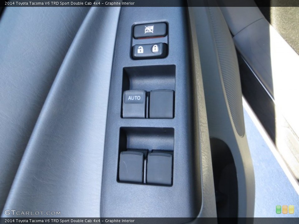Graphite Interior Controls for the 2014 Toyota Tacoma V6 TRD Sport Double Cab 4x4 #89050548