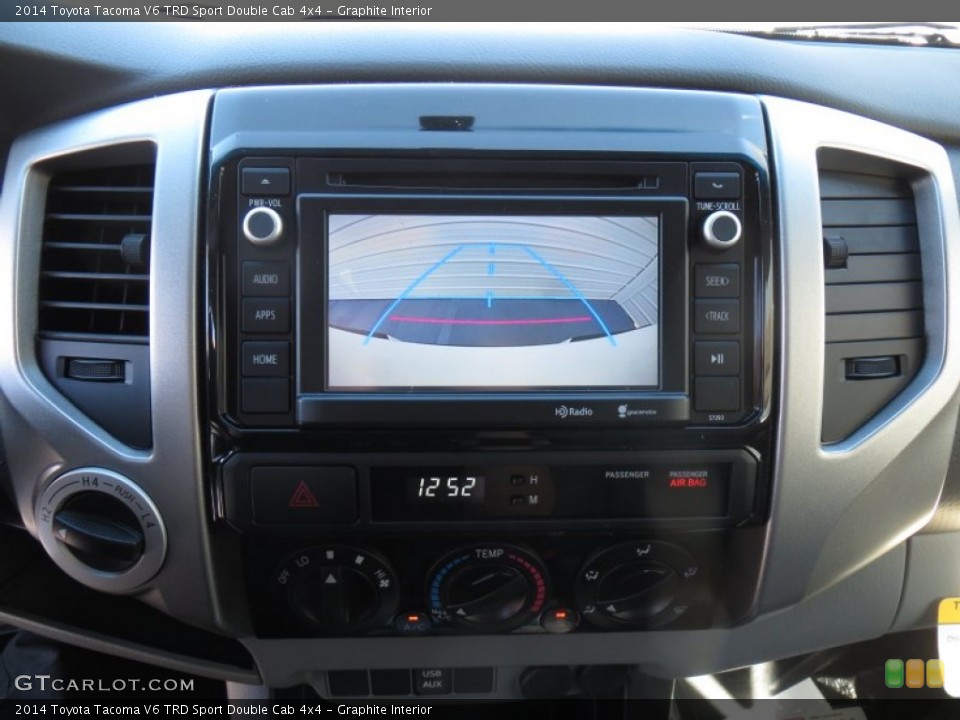 Graphite Interior Controls for the 2014 Toyota Tacoma V6 TRD Sport Double Cab 4x4 #89050563