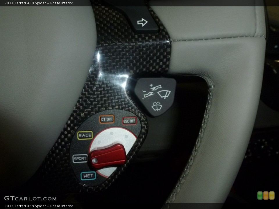Rosso Interior Controls for the 2014 Ferrari 458 Spider #89051365
