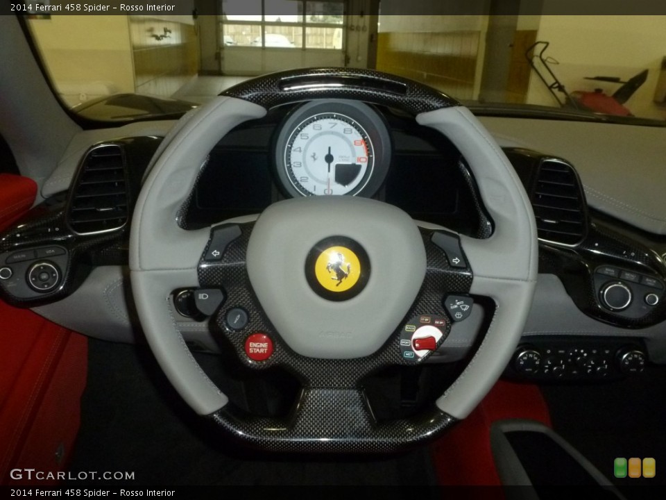Rosso Interior Steering Wheel for the 2014 Ferrari 458 Spider #89051374