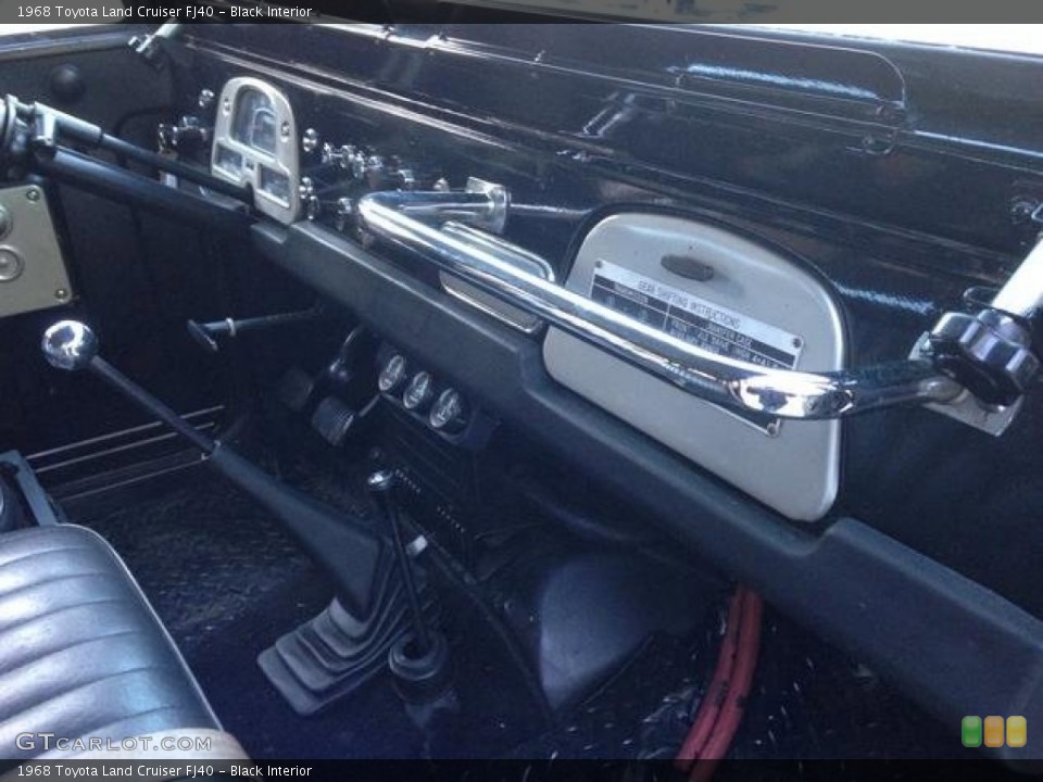 Black Interior Dashboard for the 1968 Toyota Land Cruiser FJ40 #89053580