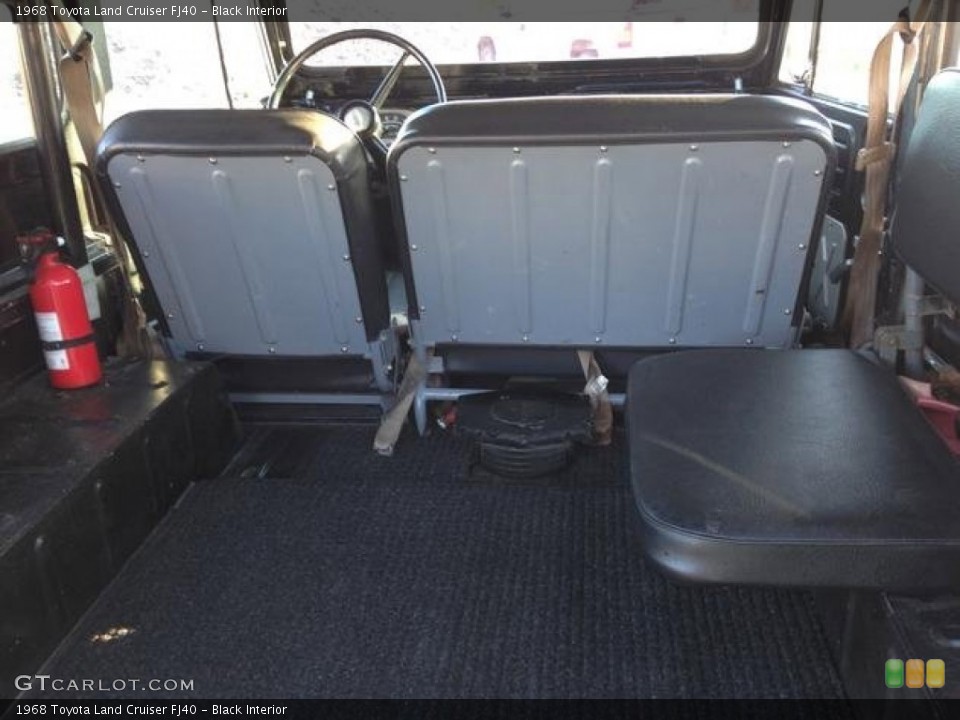 Black Interior Rear Seat for the 1968 Toyota Land Cruiser FJ40 #89053607