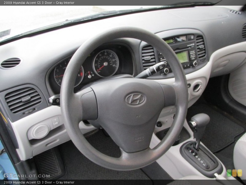 Gray Interior Dashboard for the 2009 Hyundai Accent GS 3 Door #89053997