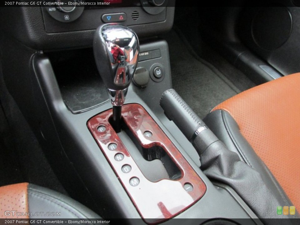 Ebony/Morocco Interior Transmission for the 2007 Pontiac G6 GT Convertible #89054561