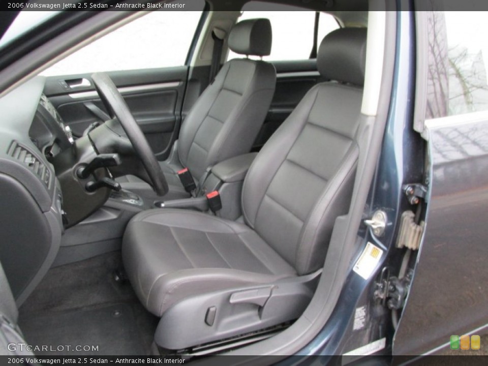 Anthracite Black Interior Front Seat for the 2006 Volkswagen Jetta 2.5 Sedan #89054942