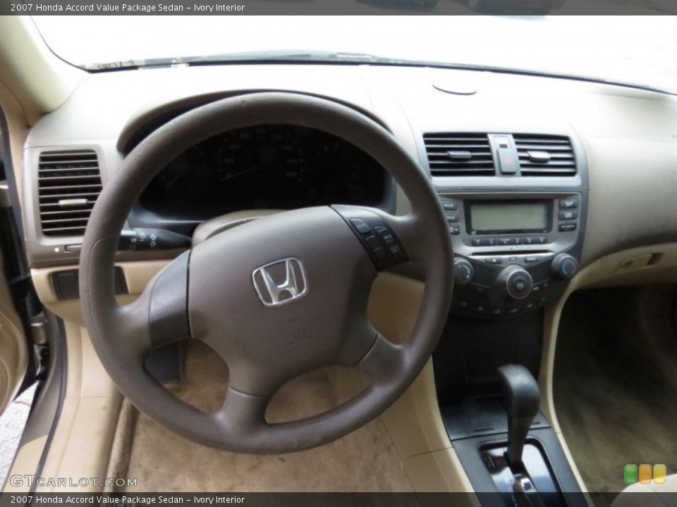 Ivory Interior Dashboard for the 2007 Honda Accord Value Package Sedan #89059241