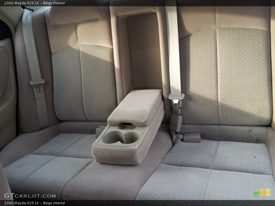 Beige Interior Rear Seat for the 2000 Mazda 626 LX #89063585