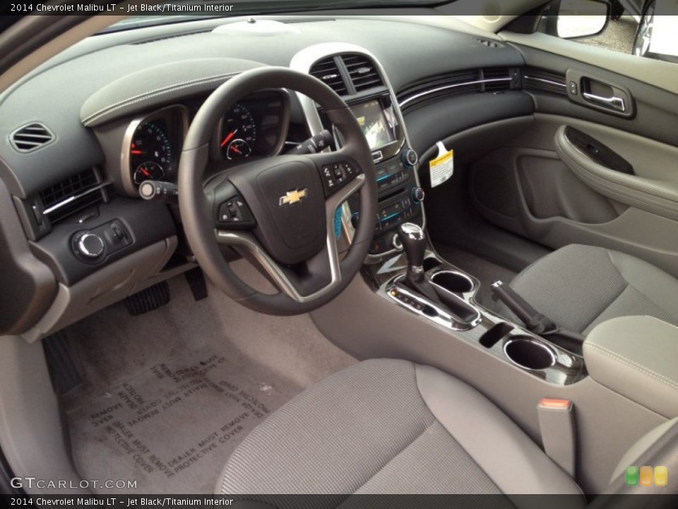 Jet Black/Titanium Interior Prime Interior for the 2014 Chevrolet Malibu LT #89063684
