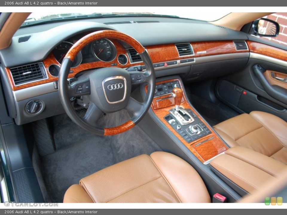 Black/Amaretto 2006 Audi A8 Interiors