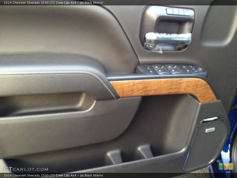 Jet Black Interior Door Panel for the 2014 Chevrolet Silverado 1500 LTZ Crew Cab 4x4 #89064905