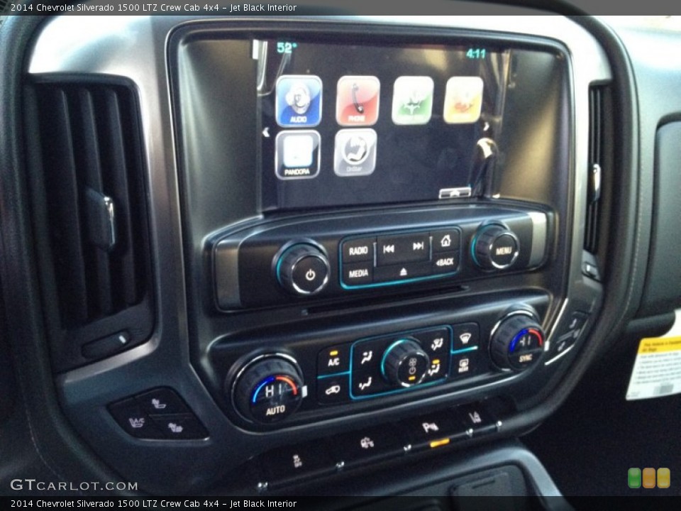 Jet Black Interior Controls for the 2014 Chevrolet Silverado 1500 LTZ Crew Cab 4x4 #89064959