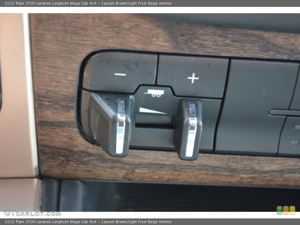 Canyon Brown/Light Frost Beige Interior Controls for the 2013 Ram 2500 Laramie Longhorn Mega Cab 4x4 #89068985