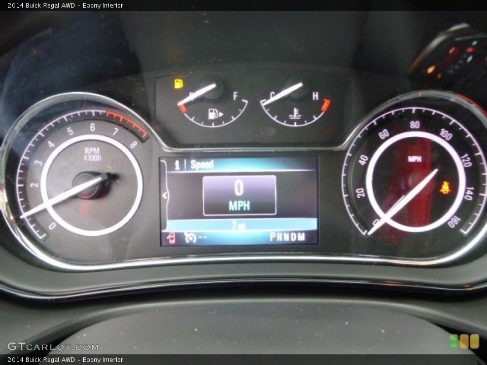 Ebony Interior Gauges for the 2014 Buick Regal AWD #89072288
