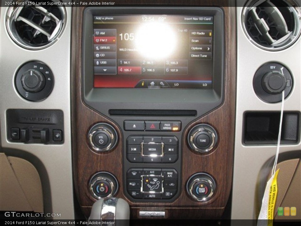 Pale Adobe Interior Controls for the 2014 Ford F150 Lariat SuperCrew 4x4 #89073665