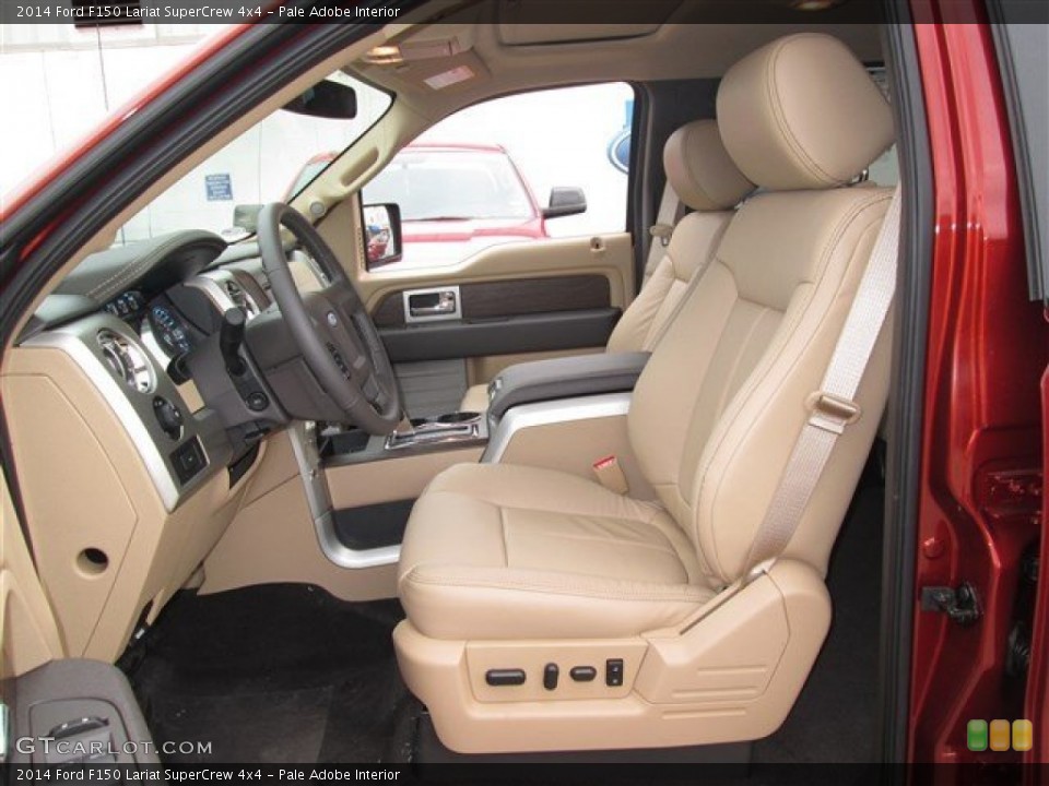 Pale Adobe Interior Front Seat for the 2014 Ford F150 Lariat SuperCrew 4x4 #89073725