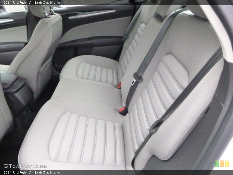 Earth Gray Interior Rear Seat for the 2014 Ford Fusion S #89079779