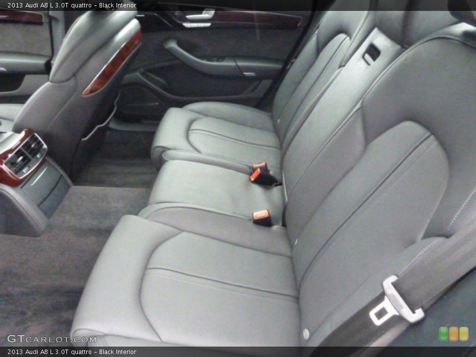 Black Interior Rear Seat for the 2013 Audi A8 L 3.0T quattro #89080619
