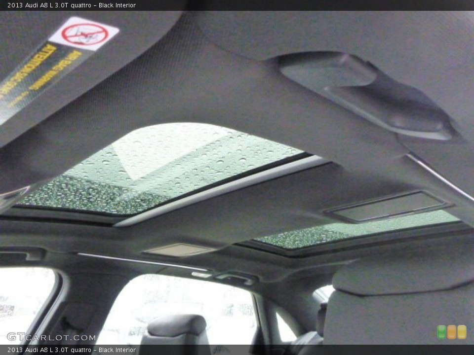 Black Interior Sunroof for the 2013 Audi A8 L 3.0T quattro #89080682