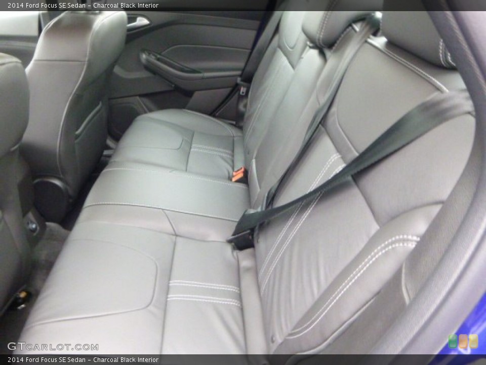 Charcoal Black Interior Rear Seat for the 2014 Ford Focus SE Sedan #89080686