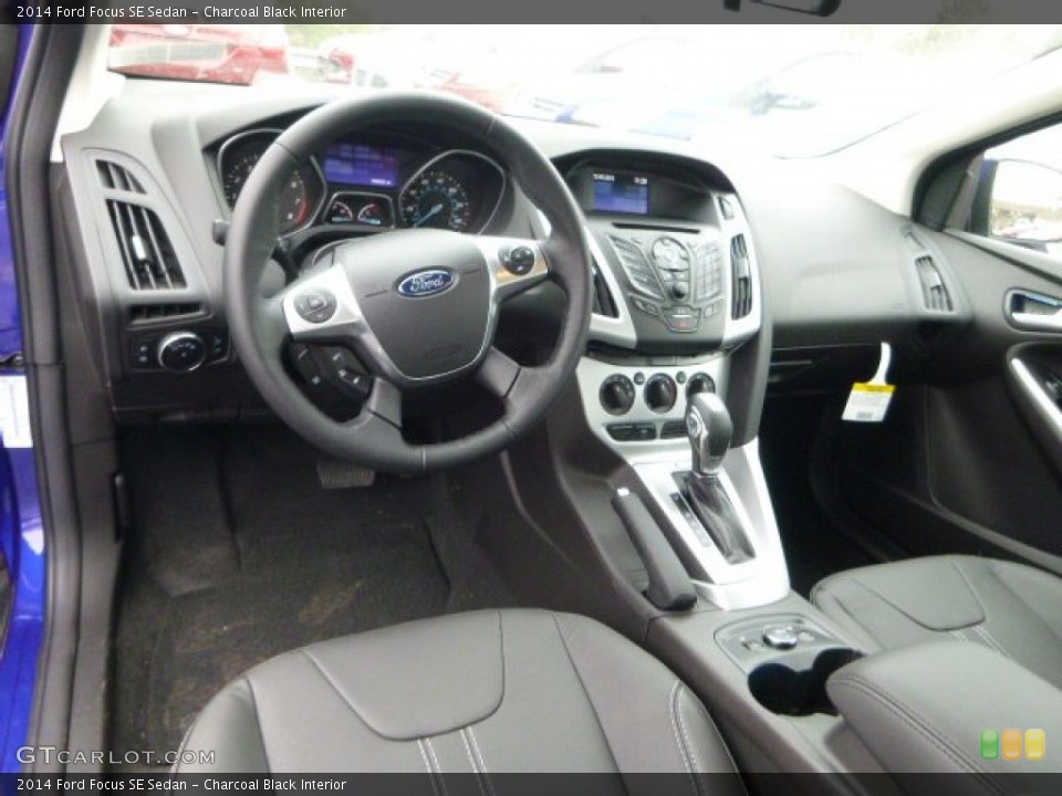 Charcoal Black Interior Prime Interior for the 2014 Ford Focus SE Sedan #89080706