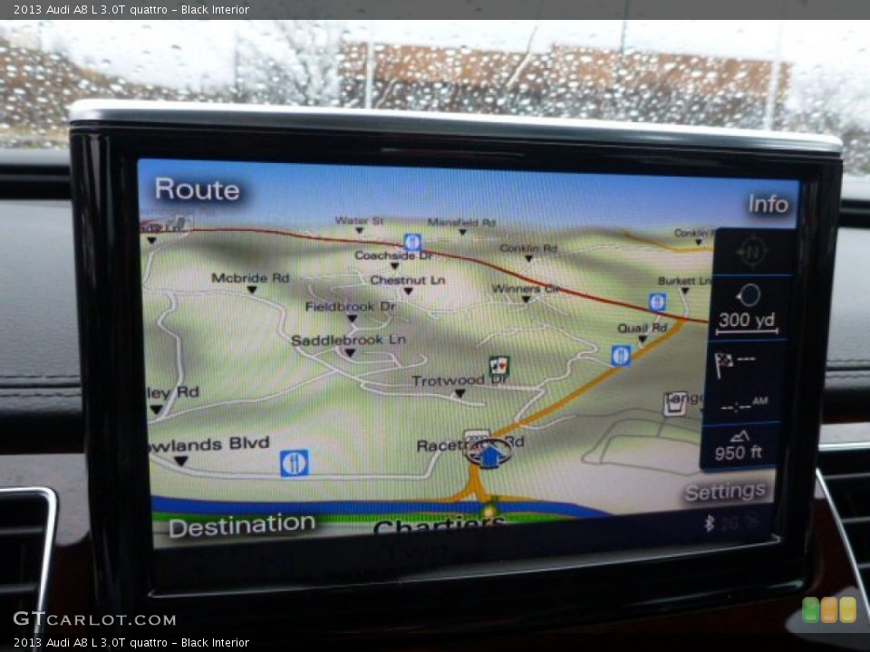 Black Interior Navigation for the 2013 Audi A8 L 3.0T quattro #89080721