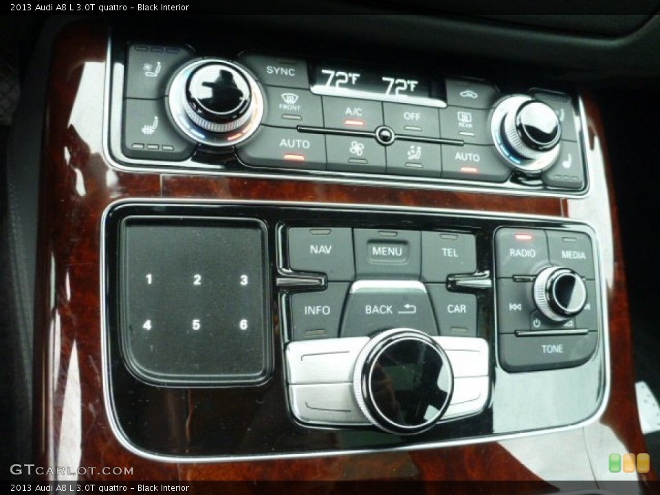 Black Interior Controls for the 2013 Audi A8 L 3.0T quattro #89080781