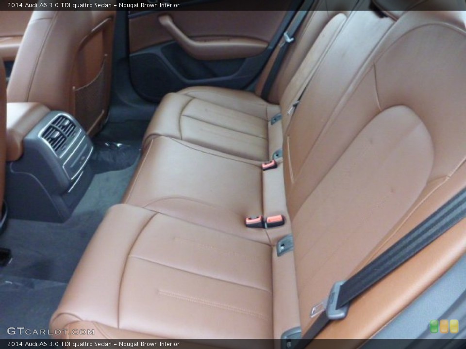 Nougat Brown Interior Rear Seat for the 2014 Audi A6 3.0 TDI quattro Sedan #89080982