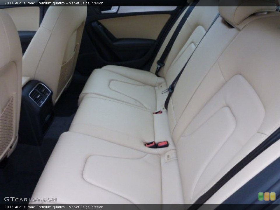 Velvet Beige Interior Rear Seat for the 2014 Audi allroad Premium quattro #89081260