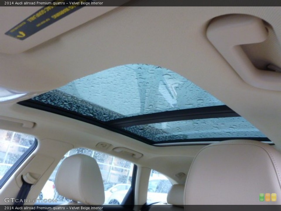 Velvet Beige Interior Sunroof for the 2014 Audi allroad Premium quattro #89081325
