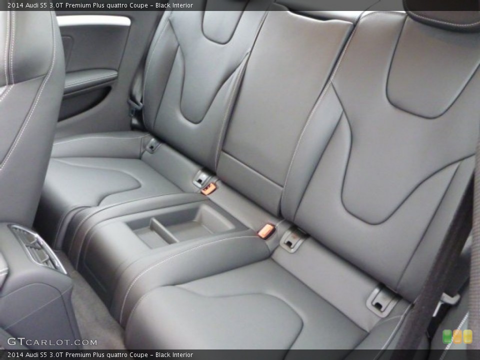 Black Interior Rear Seat for the 2014 Audi S5 3.0T Premium Plus quattro Coupe #89082266