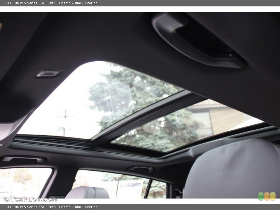 Black Interior Sunroof for the 2013 BMW 5 Series 550i Gran Turismo #89085095