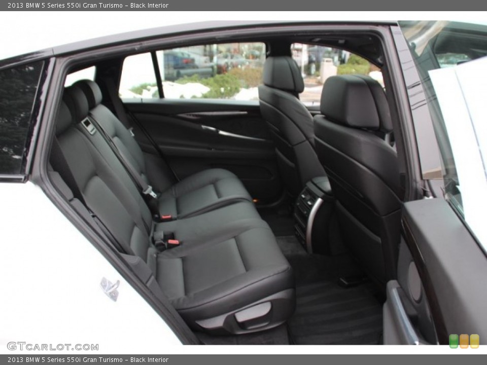 Black Interior Rear Seat for the 2013 BMW 5 Series 550i Gran Turismo #89085183