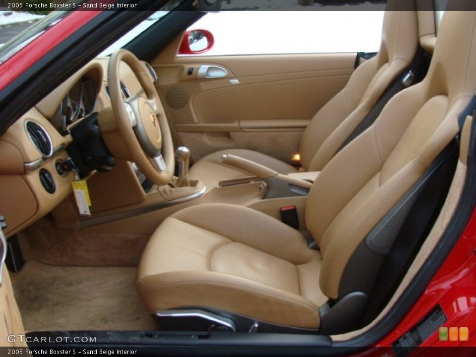 Sand Beige Interior Photo for the 2005 Porsche Boxster S #89085359
