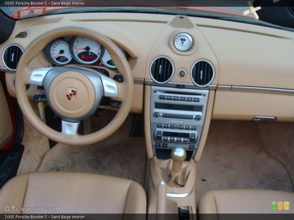 Sand Beige Interior Dashboard for the 2005 Porsche Boxster S #89085404