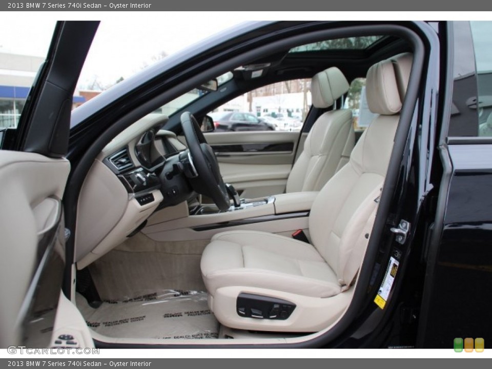 Oyster Interior Front Seat for the 2013 BMW 7 Series 740i Sedan #89086328