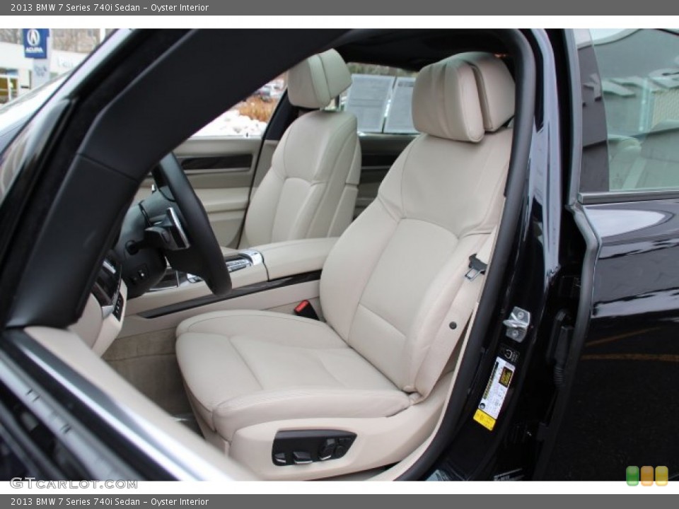 Oyster Interior Front Seat for the 2013 BMW 7 Series 740i Sedan #89086349