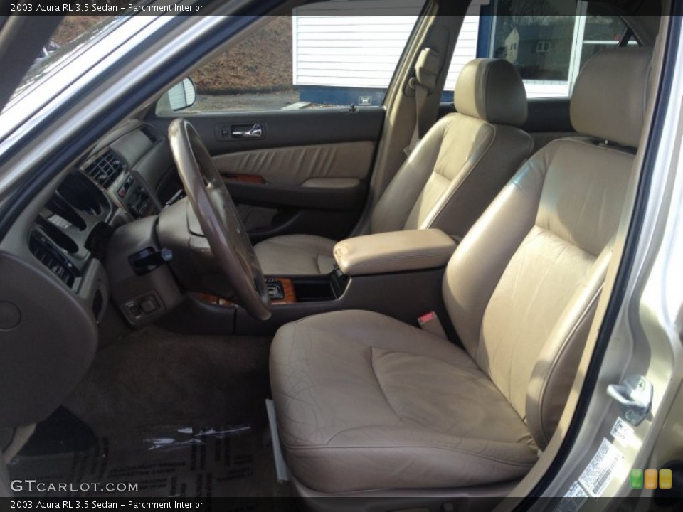 Parchment Interior Front Seat for the 2003 Acura RL 3.5 Sedan #89087990