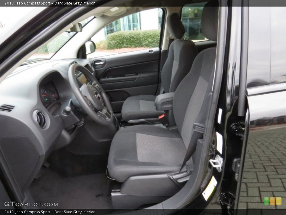Dark Slate Gray Interior Front Seat for the 2013 Jeep Compass Sport #89088371