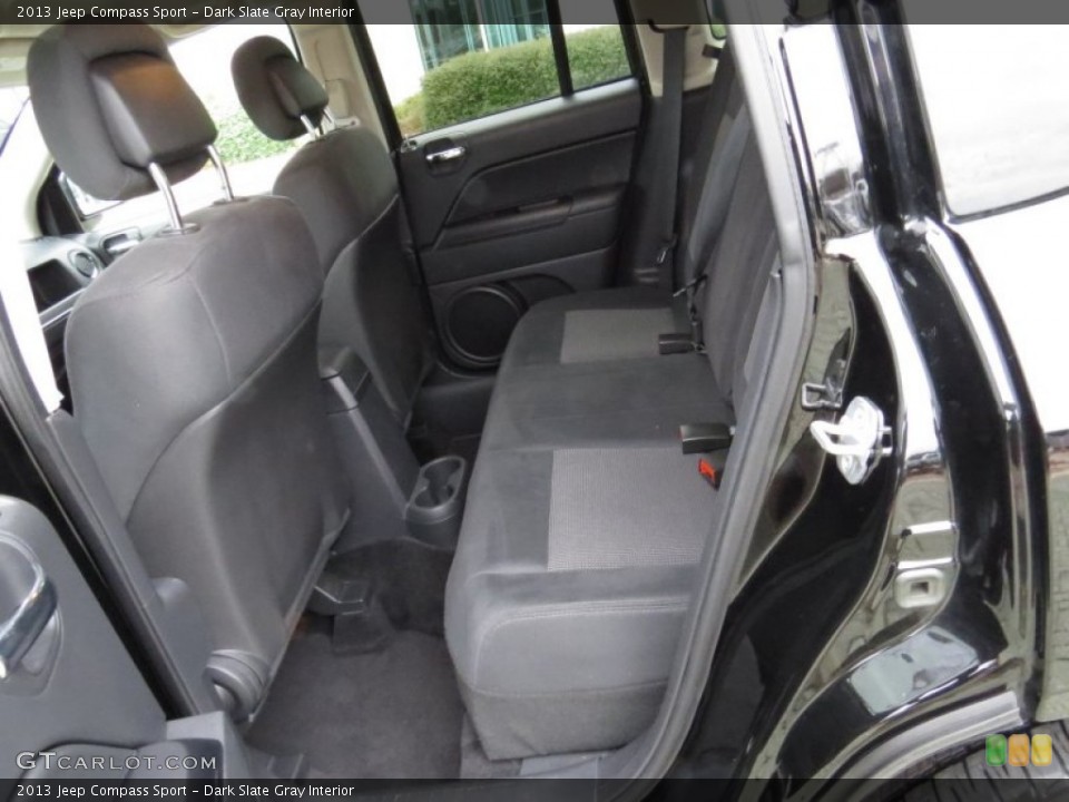 Dark Slate Gray Interior Rear Seat for the 2013 Jeep Compass Sport #89088435