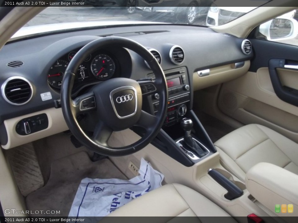 Luxor Beige 2011 Audi A3 Interiors
